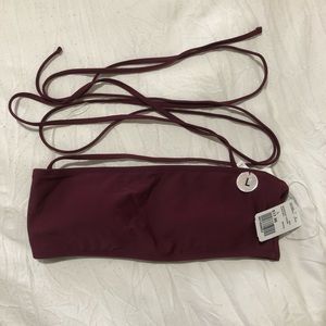 Forever 21 maroon strappy swim suit top! NWT